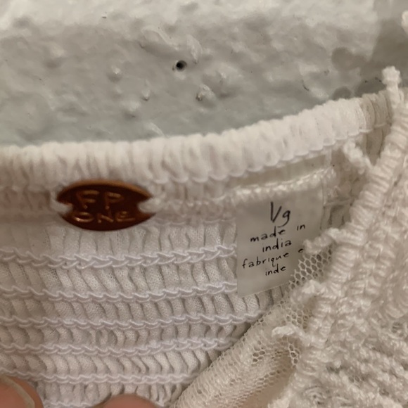 Free People White Lace Bralette size L - Picture 6 of 12